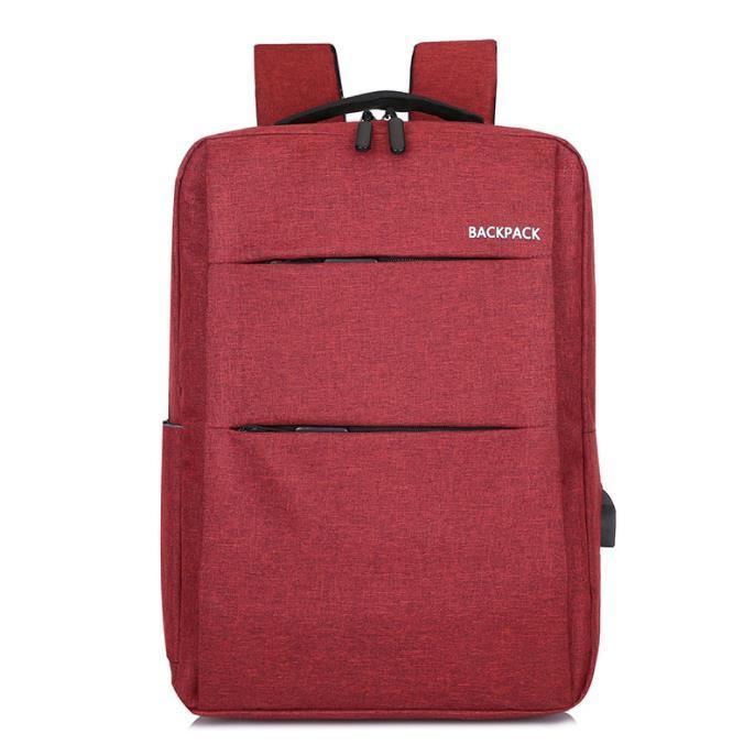 Waterproof Laptop Backpack Bag for Men Women School Travel Business Use - Red 1 Zipper 13