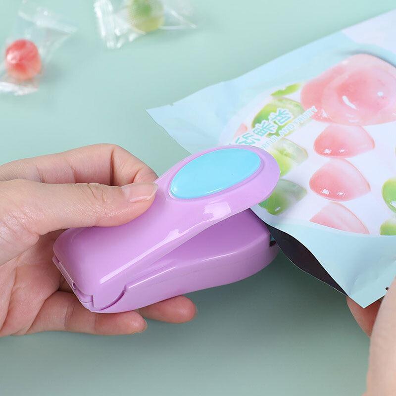 Handheld Mini Heat Sealer Poly Bag Sealing Machine Food Portable Plastic Small - Purple 5