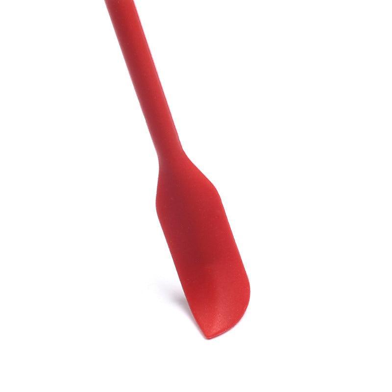 4X Silicone Mini Spatula Jar Scraper Scoop Tip Long Spatula Cosmetic Bottle B8A3 - Red 5