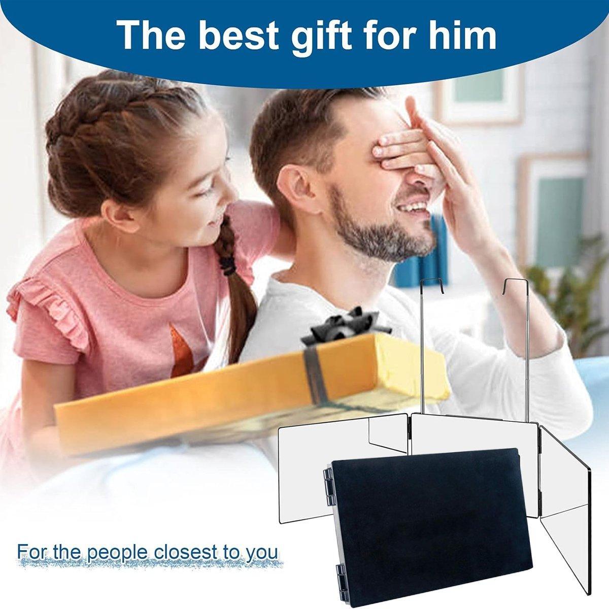 3Way Makeup Mirror for Hair Cutting Styling Hanging Beauty Tool Adjustable 5