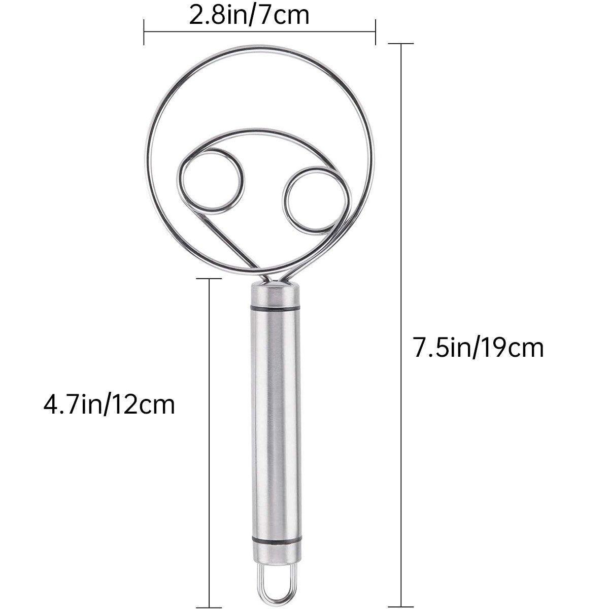 Stainless Steel Double Eye Coil Flour Mixer Household Baking Tool Egg Beate 3