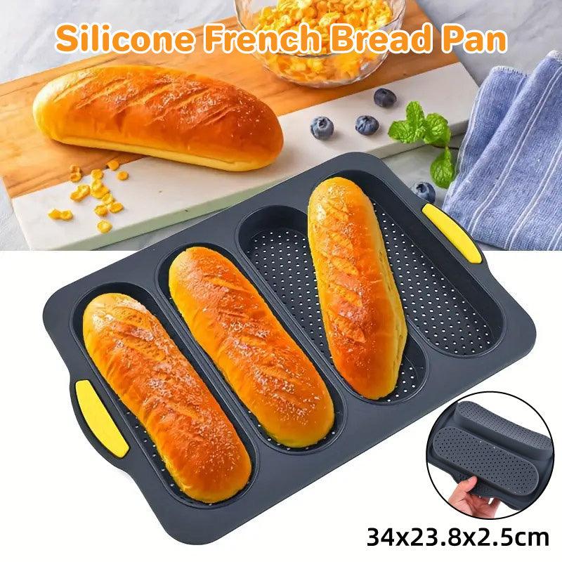 Silicone Cake Mould Oval 4 Compartment Non Stick Baking Pan Home Kitchen Tools