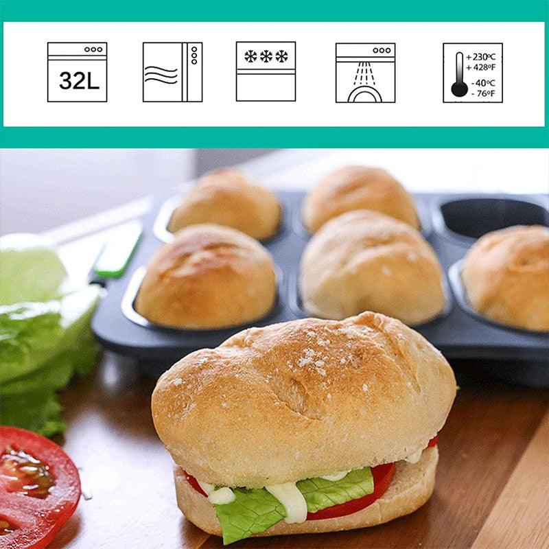 Silicone Cake Mould Oval 8 Compartment Non Stick Baking Pan Kitchen Tools Set 5