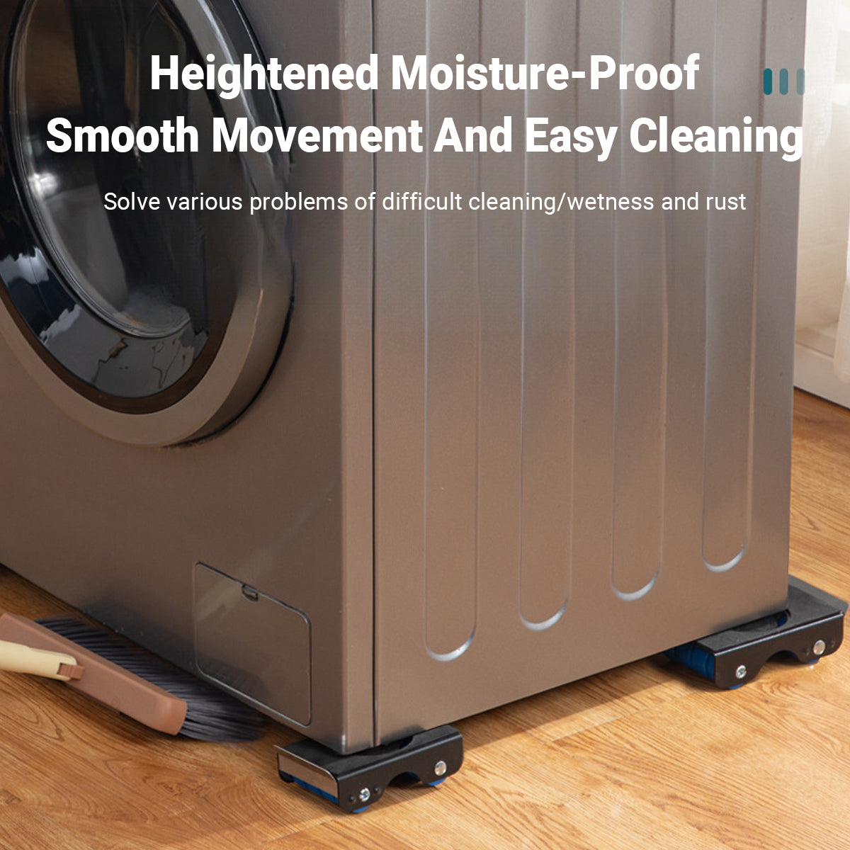 4pcs Movable Washing Machine Stand Furniture Moving Bracket Appliance Roller 5