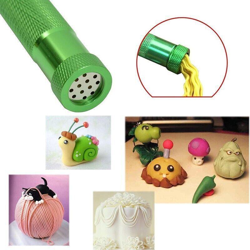 Polymer Clay Gun Extruder Sculpey Sculpting Tool with 20 Discs Cake Tool Craft 5
