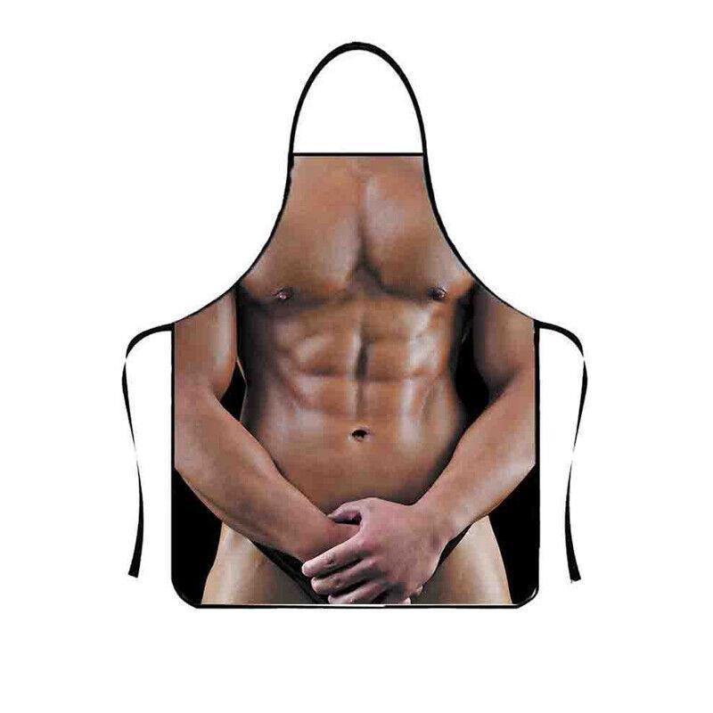 Funny Adult Men Women Novelty Aprons Party Game Cooking Kitchen BBQ Baking - Muscle Pants 8