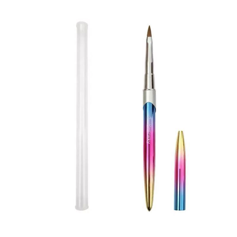 Kolinsky Acrylic Nail Art Brush Manicure Powder Professional Tools Size 2-18 - 4# 6