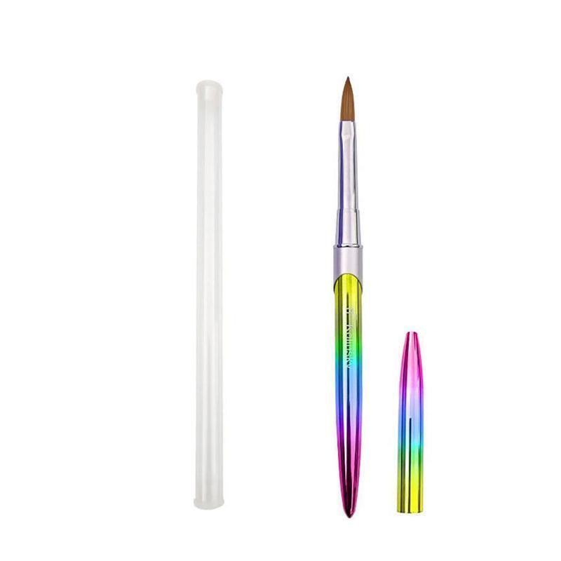 Kolinsky Acrylic Nail Art Brush Manicure Powder Professional Tools Size 2-18 - 4# 9