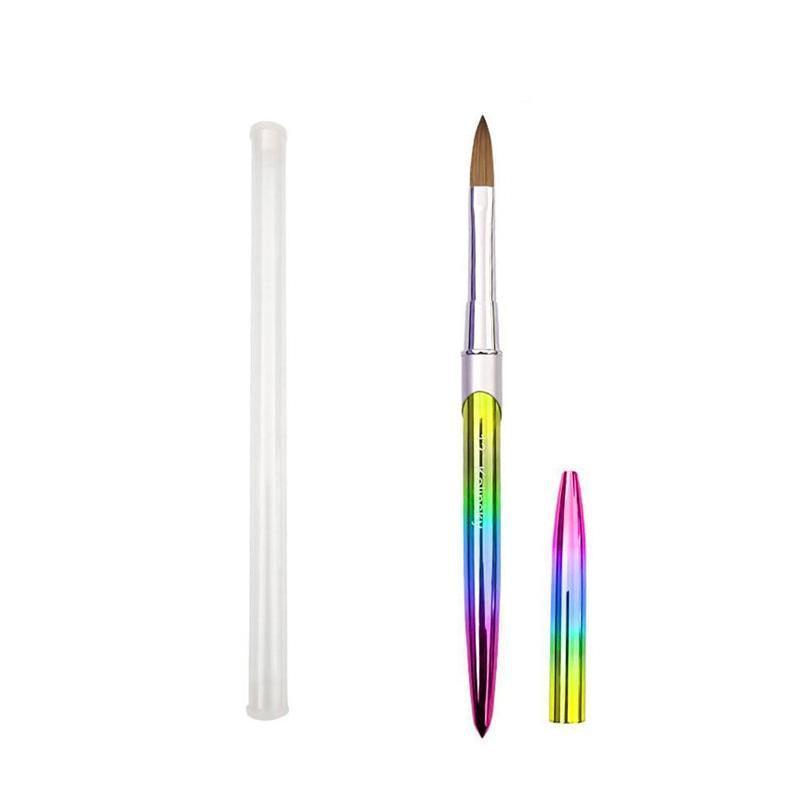 Kolinsky Acrylic Nail Art Brush Manicure Powder Professional Tools Size 2-18 - 6# 11