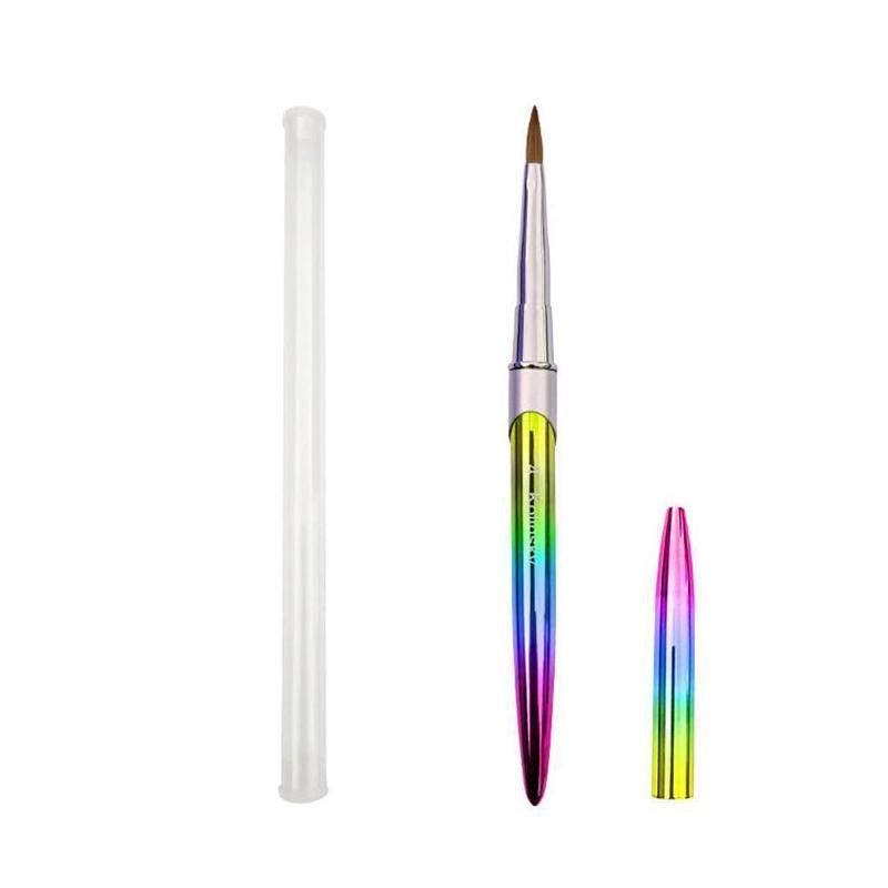 Kolinsky Acrylic Nail Art Brush Manicure Powder Professional Tools Size 2-18 - 8# 7