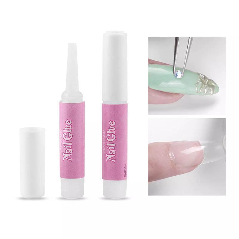 Nail Glue Adhesive 2g for Fake Nails Tips Acrylic Nail Art Strong Bond 2 to 50PCS - 50PCS 3