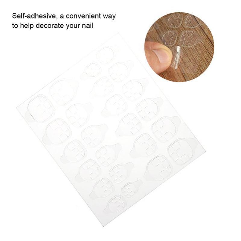 24-2400PCS Double Sided Adhesive Press On Nail Stickers Clear Tape Glue Tabs - 1PC (24xNail Stickers) 3