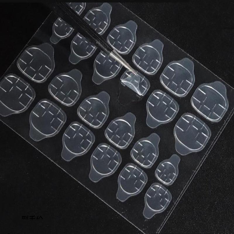24-2400PCS Double Sided Adhesive Press On Nail Stickers Clear Tape Glue Tabs - 5PCS (120xNail Stickers) 4