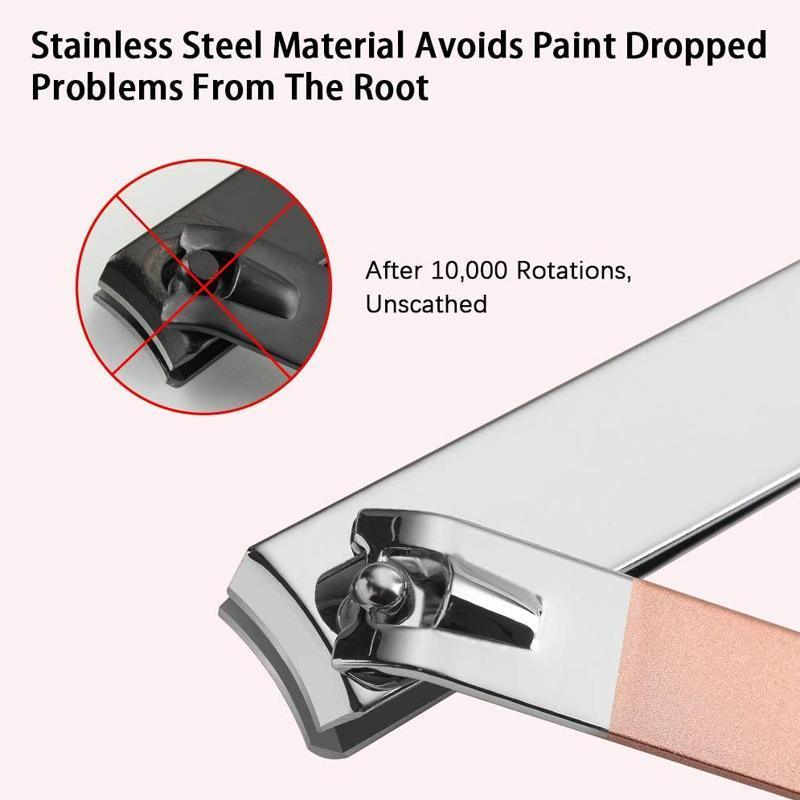 7PCS Manicure Pedicure Set Stainless Nail Clippers Kit Cuticle Grooming Case 5