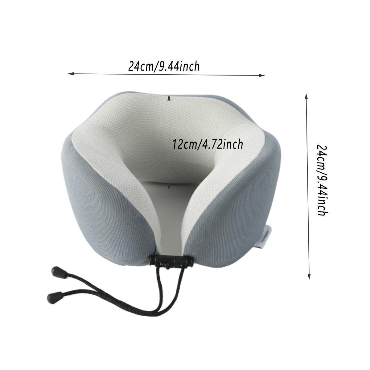 Memory Foam U Shaped Neck Pillow Travel Portable Office Nap Support Pillow - Green 3