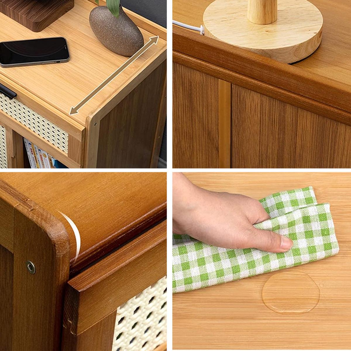 Small Bedroom Nightstand Storage Cabinet Sideboard Cabinet for Home Organization 5