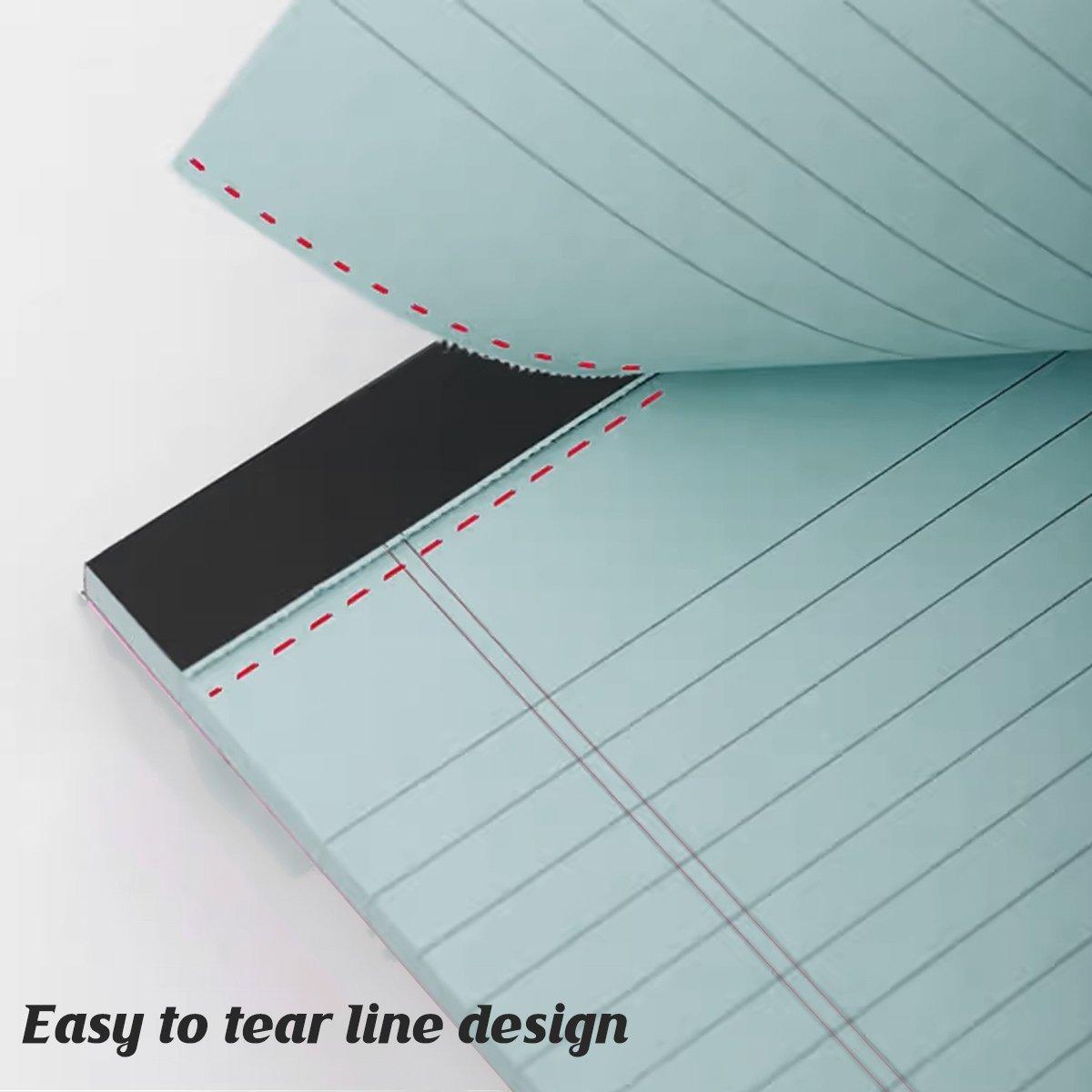 4PCS Tearable Lined Notepad Simple Design Colourful Memo Pad Notebook - White 5