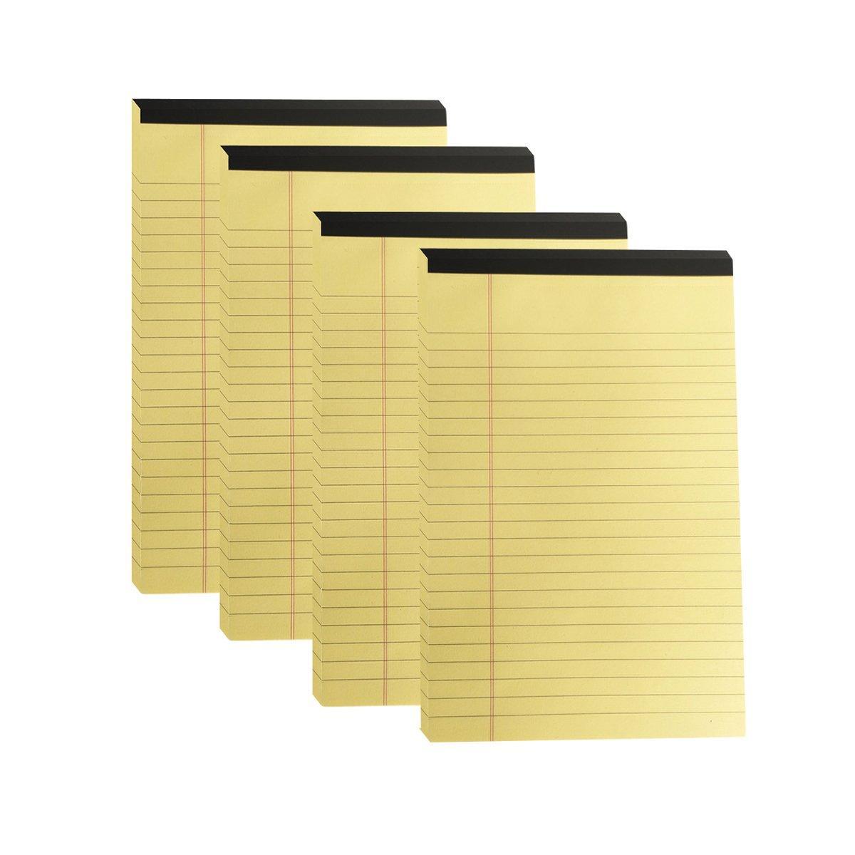 4PCS Tearable Lined Notepad Simple Design Colourful Memo Pad Notebook - White 7