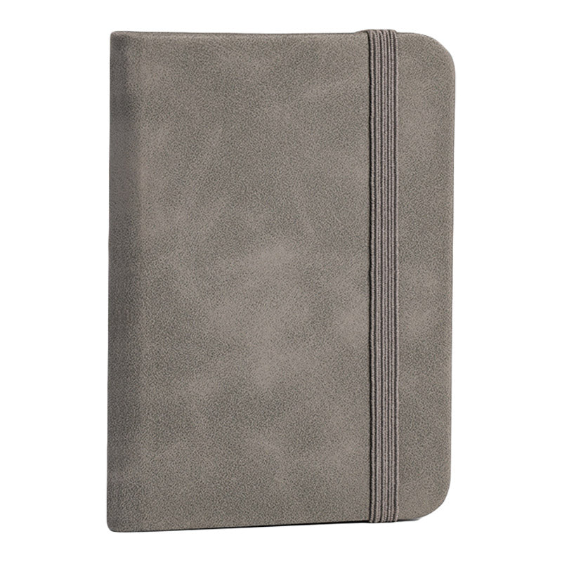 10pcs Mini Pocket Notebook A7 Small Portable Notepad for Office School Use - Grey 10