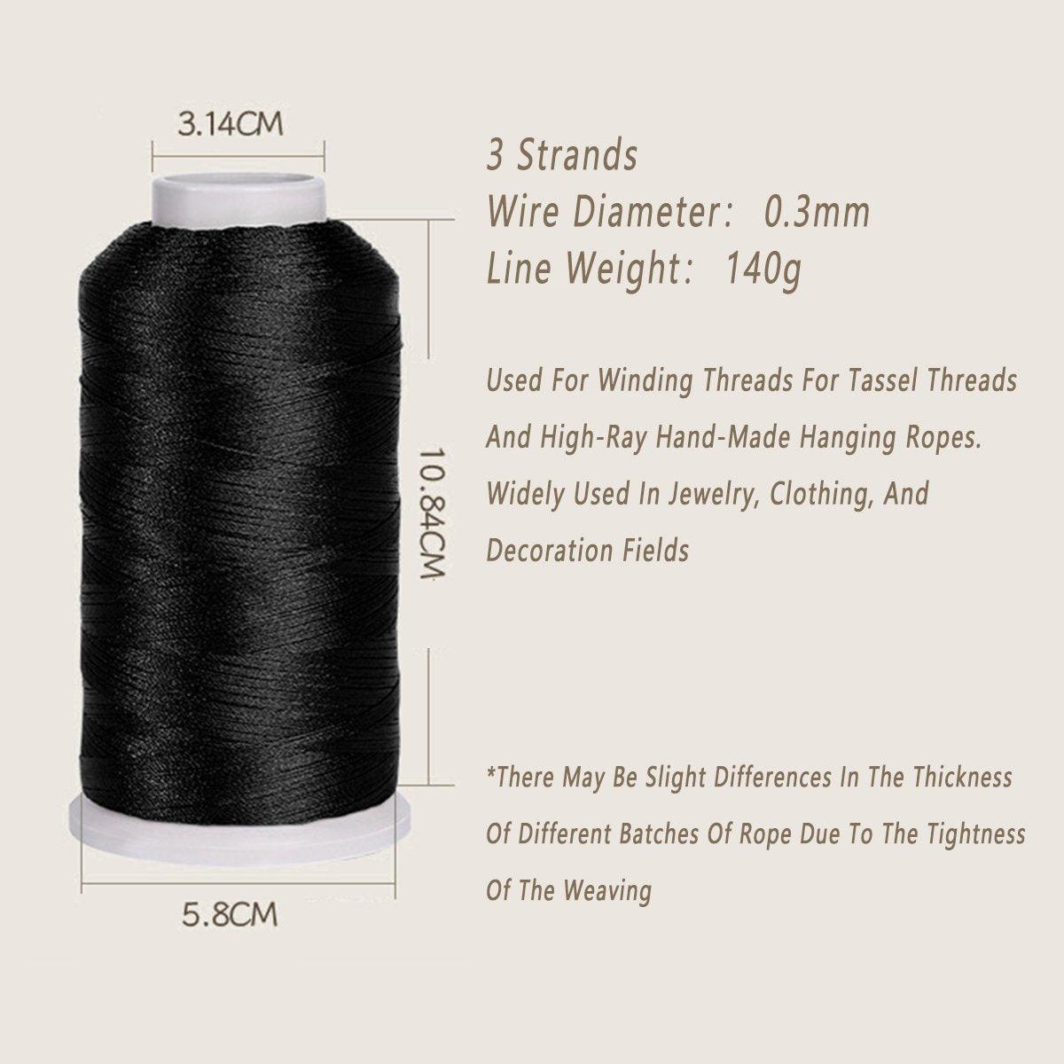 2pcs Strong Nylon Tower Line with Tassel Anti Drop Durable Outdoor Use Rope 3