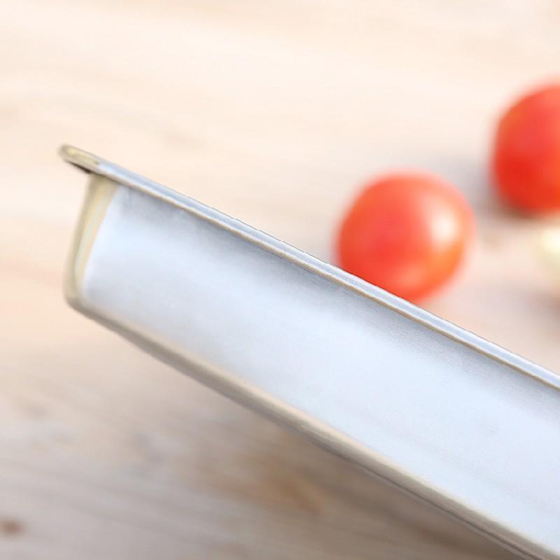 2X Stainless Steel Oblong Tray Plate Serving Tray Silver Dinner Food Kitchenware - 22X32CM 5