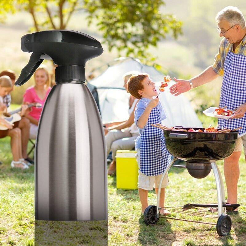 500ml Stainless Steel Cooking Oil Spray Bottle for BBQ and Kitchen Use 4