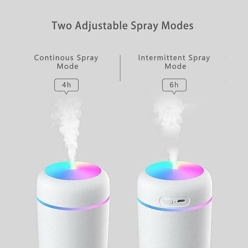 Usb Car Air Purifier Diffuser Aroma Oil Humidifier Mist Led Night Light Home Au - Pink 5
