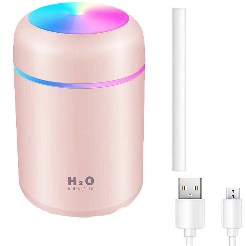 Usb Car Air Purifier Diffuser Aroma Oil Humidifier Mist Led Night Light Home Au - Pink 8