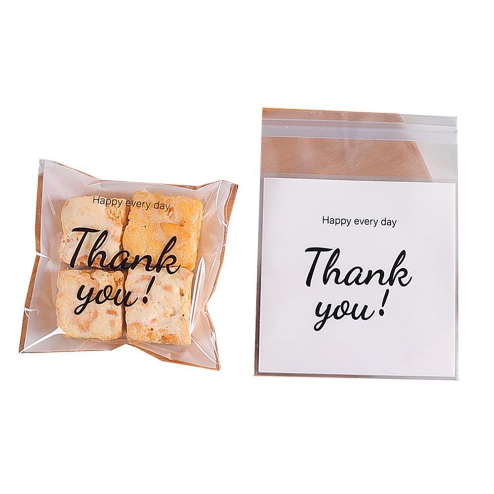 500 Pack Self Adhesive Cookie Packaging Bags Vibrant Designs OPP Material - Happy Everyday 10*10*3cm 7