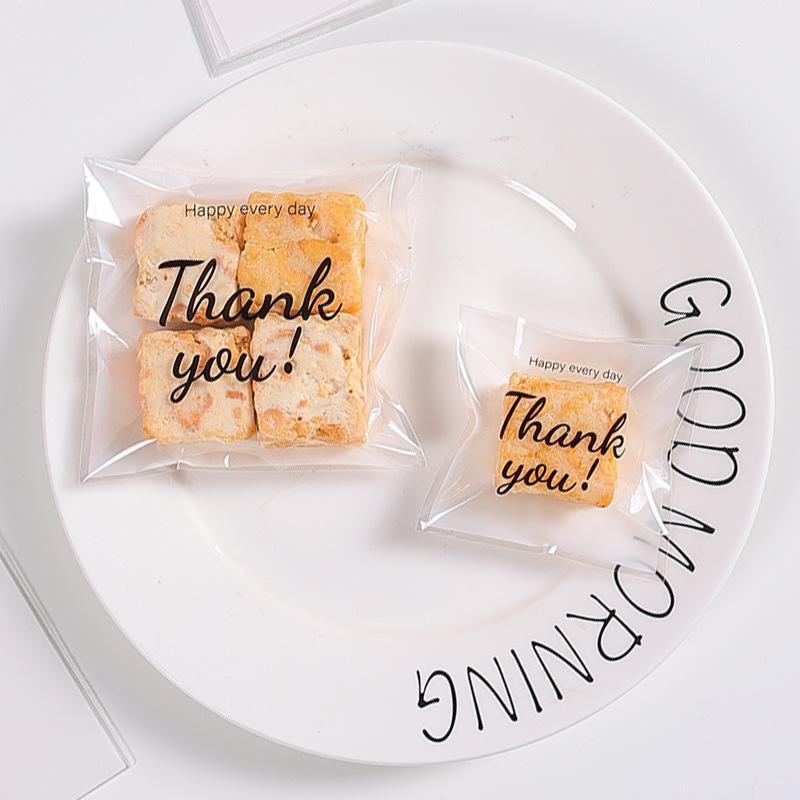 500 Pack Self Adhesive Cookie Packaging Bags Vibrant Designs OPP Material - Cute 14*14*3cm 4