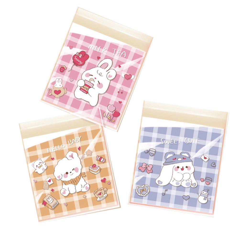 500 Pack Self Adhesive Cookie Packaging Bags Vibrant Designs OPP Material - Beer 10*10*3cm 15