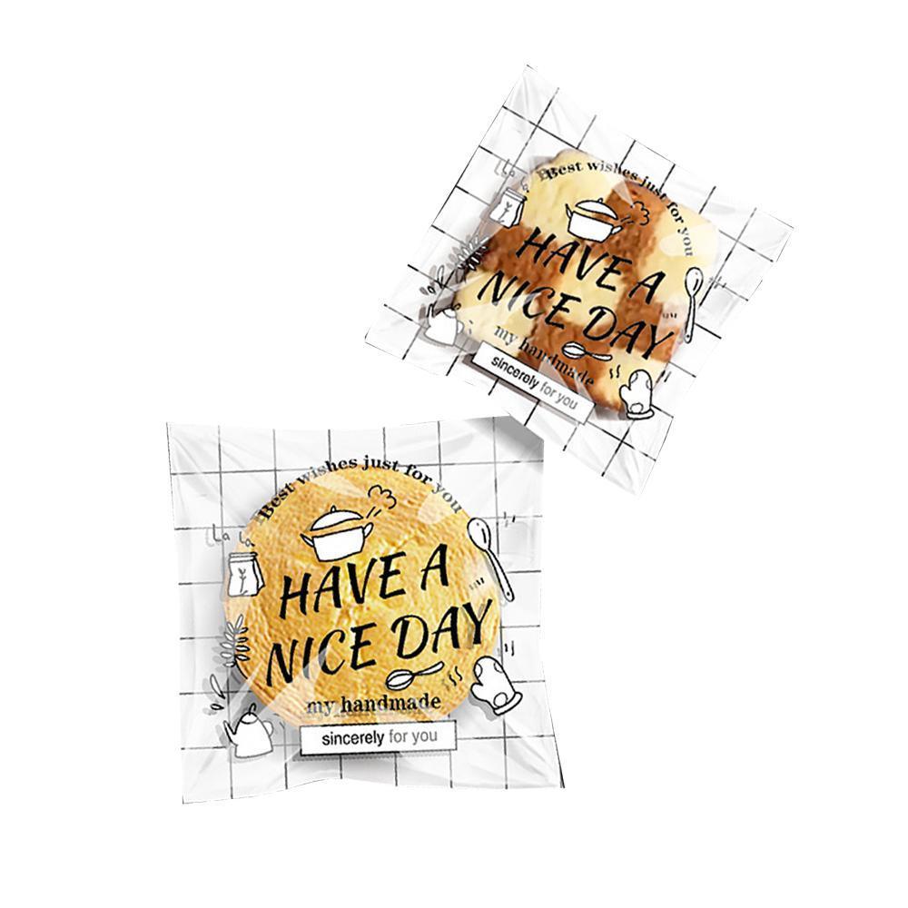 500 Pack Self Adhesive Cookie Packaging Bags Vibrant Designs OPP Material - Beer 14*14*3cm 9