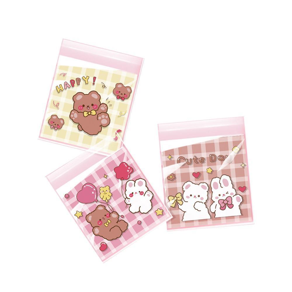 500 Pack Self Adhesive Cookie Packaging Bags Vibrant Designs OPP Material - Beer 14*14*3cm 12