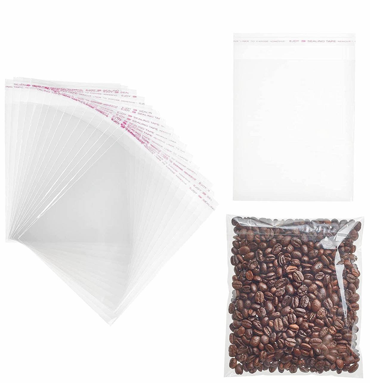 100Pcs Self-Adhesive Clear Opp Cellophane Bags with Air Hole - 18*24+4cm 5
