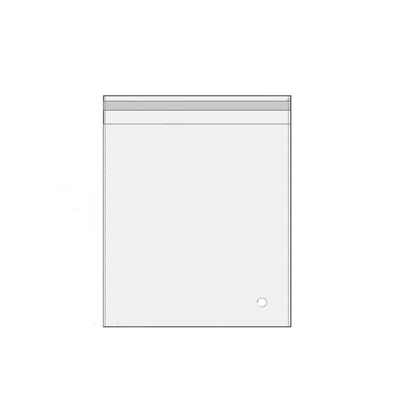 100Pcs Self-Adhesive Clear Opp Cellophane Bags with Air Hole - 18*24+4cm 8