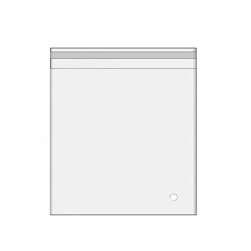 100Pcs Self-Adhesive Clear Opp Cellophane Bags with Air Hole - 18*24+4cm 12