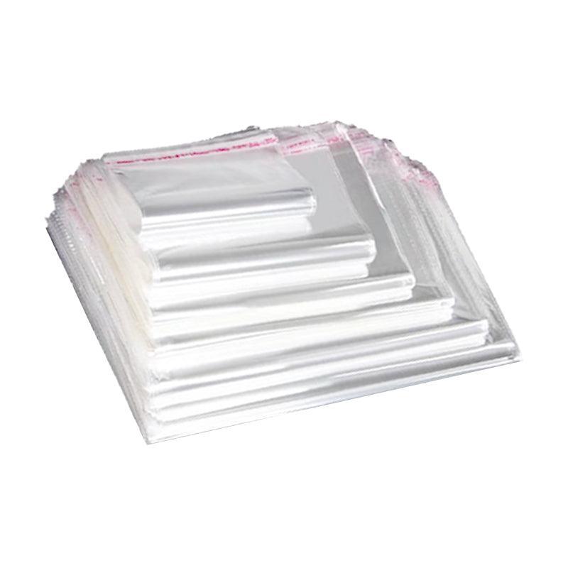 100Pcs Self-Adhesive Clear Opp Cellophane Bags with Air Hole - 22*31+4cm