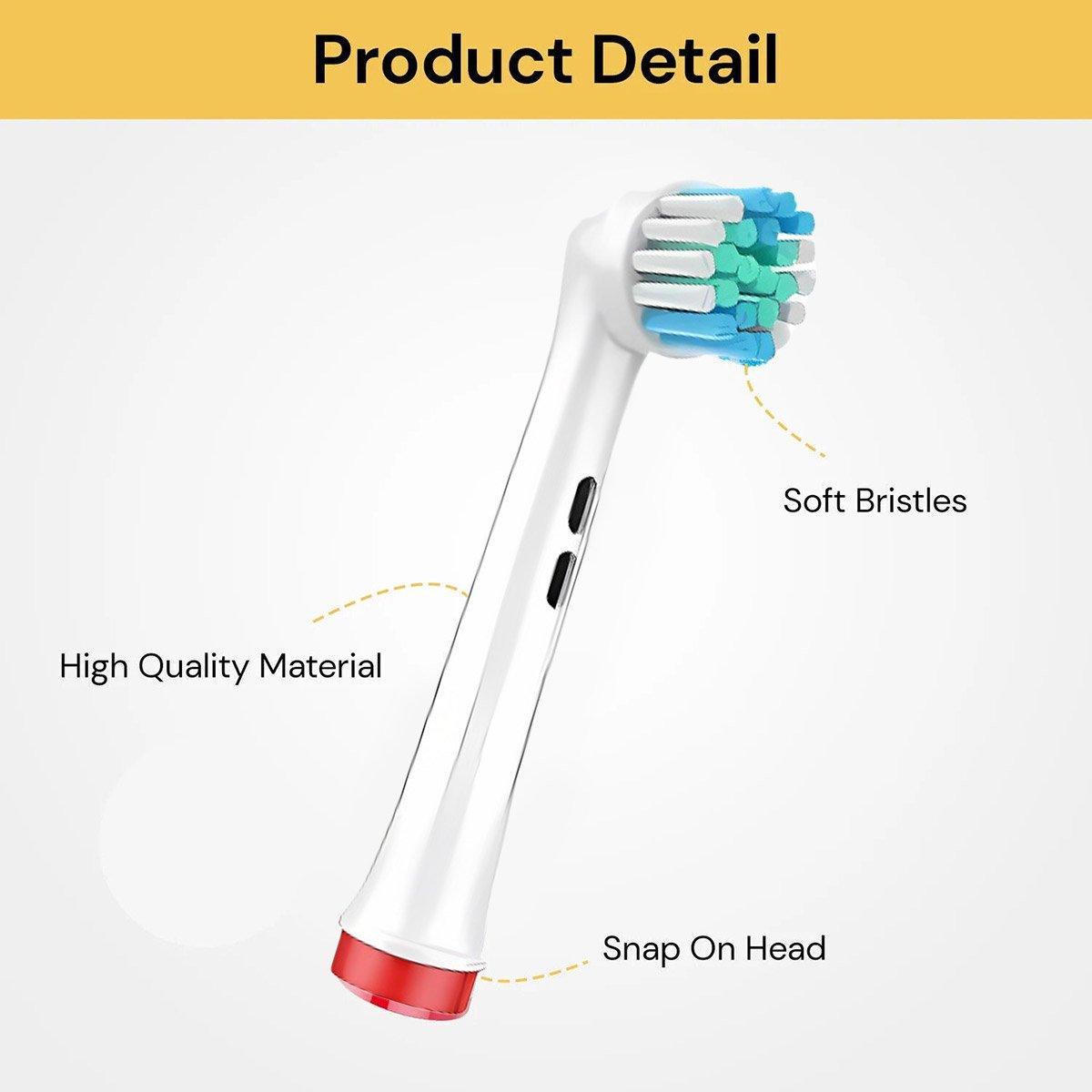 20pcs Electric Toothbrush Heads Replacement For Oral B Braun Models Series 4