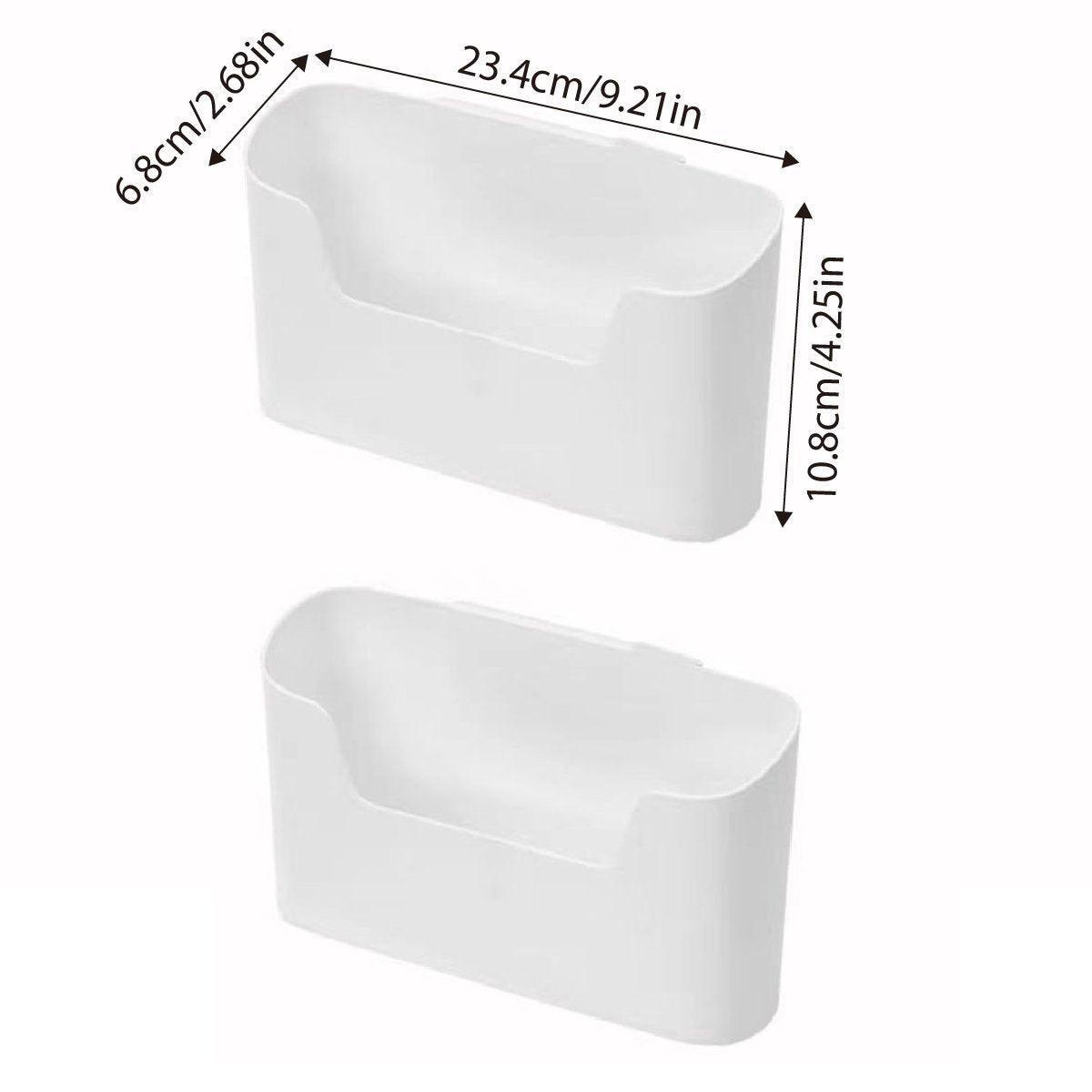 2PCS Wall Mounted Storage Rack Kitchen Bathroom Cabinet Door Sundries Holder 3