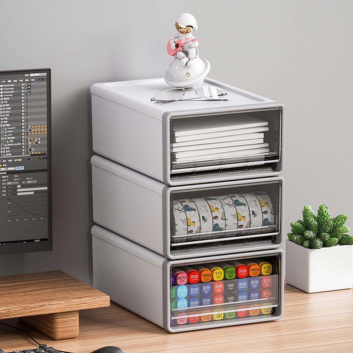 Desktop Stationery Organizer Storage Box for Office Supplies Desk Organization 4