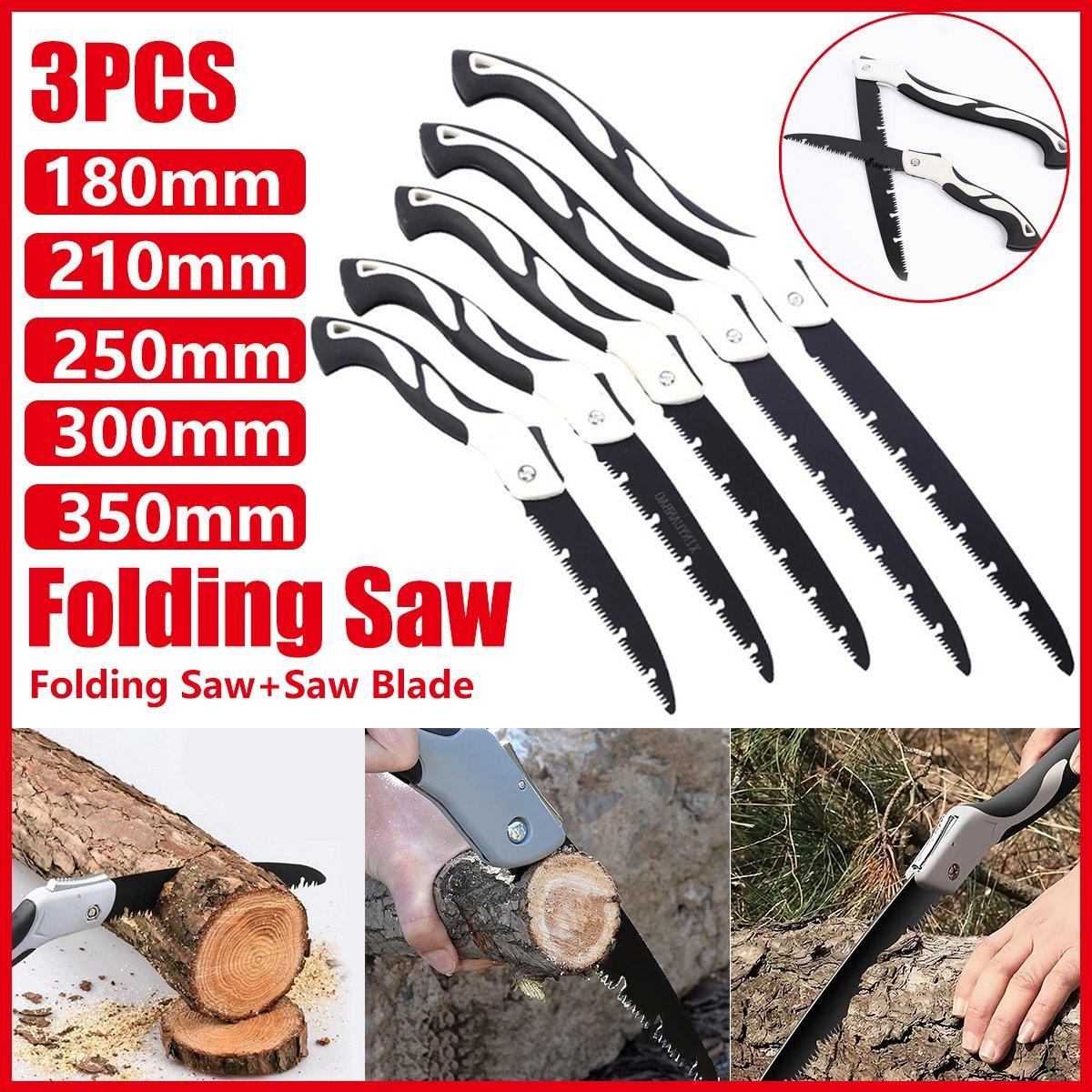 Folding Outdoor Hand Saw Portable Quick Cutting Pruning Garden Tree Logging Tool - 300mm