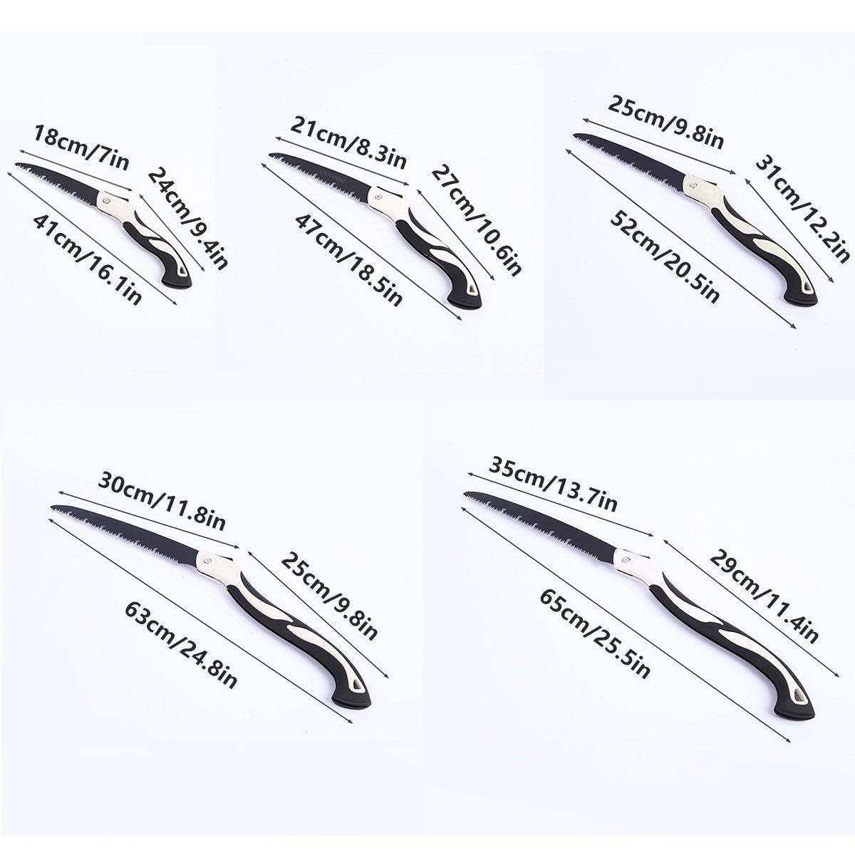 Folding Outdoor Hand Saw Portable Quick Cutting Pruning Garden Tree Logging Tool - 300mm 4