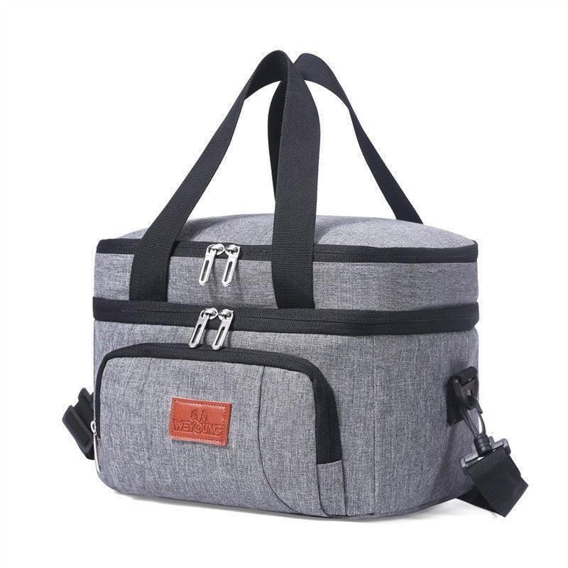 10L Insulated Lunch Bag Waterproof Cooler Bag with Strap for Picnic Work Travel