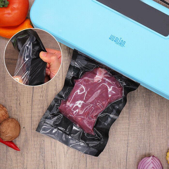 Black Vacuum Food Sealer Seal Bags Rolls Saver Storage Commercial 20/28Cm*5M - 20cm* 5m* 1 Roll 4