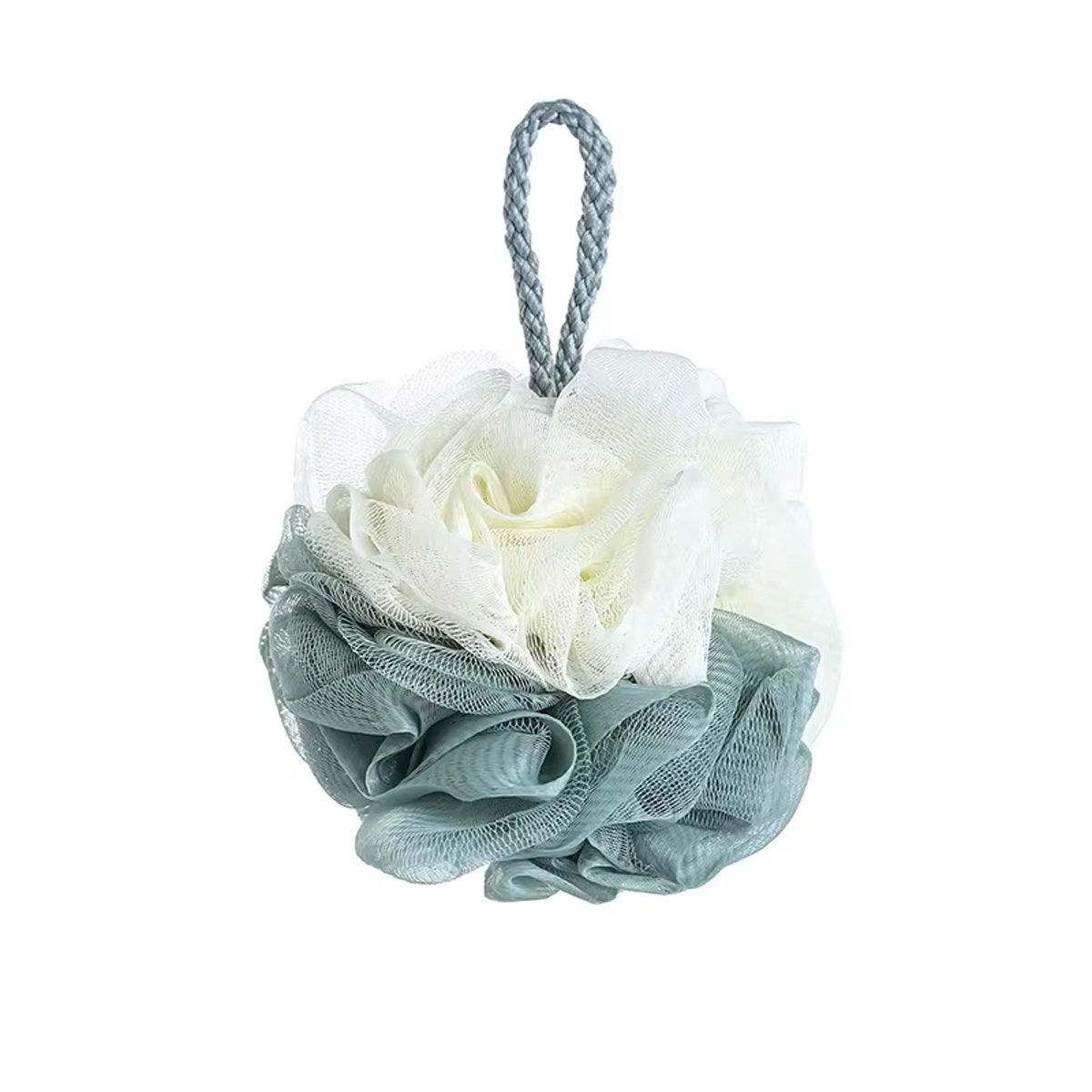 Bath Ball Mermaid Loofah Sponge Bath Puff Soft Ball Body Exfoliate Wash Shower - Grey 7