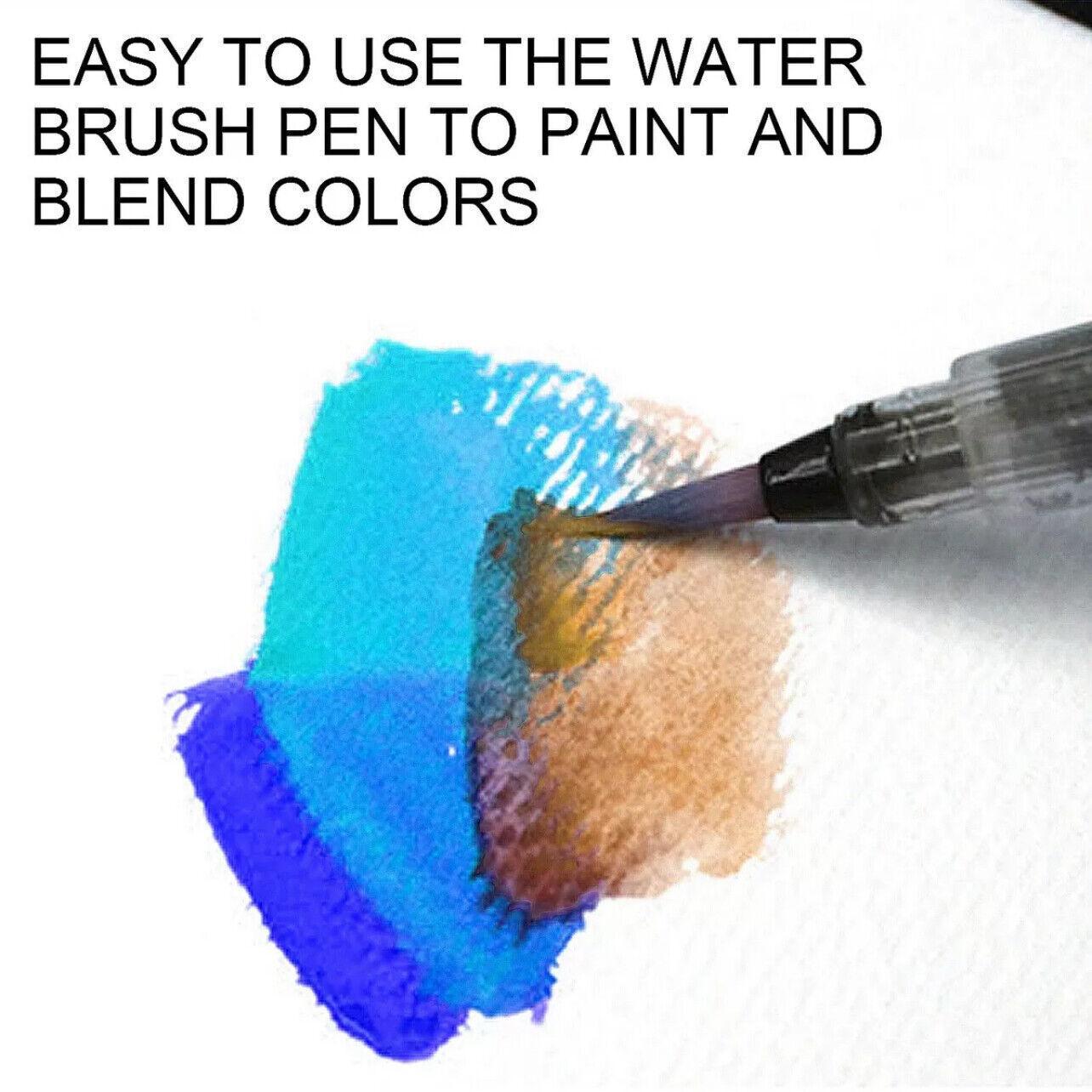 12-90 Watercolour Paint Set With Brush Painting Water Colour Kits - 12 Colours 3