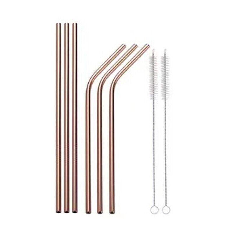 Reusable 304 Stainless Steel Straws Metal Drinking Washable Straw Brushes Set 1 - Straw Box Only 8