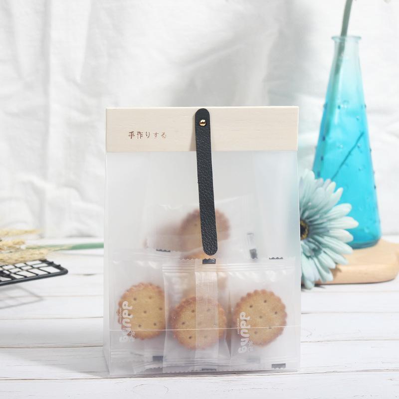 50pcs Transparent Snack Bags Biscuit Candy Bags Resealable Food Packaging - Orange 4