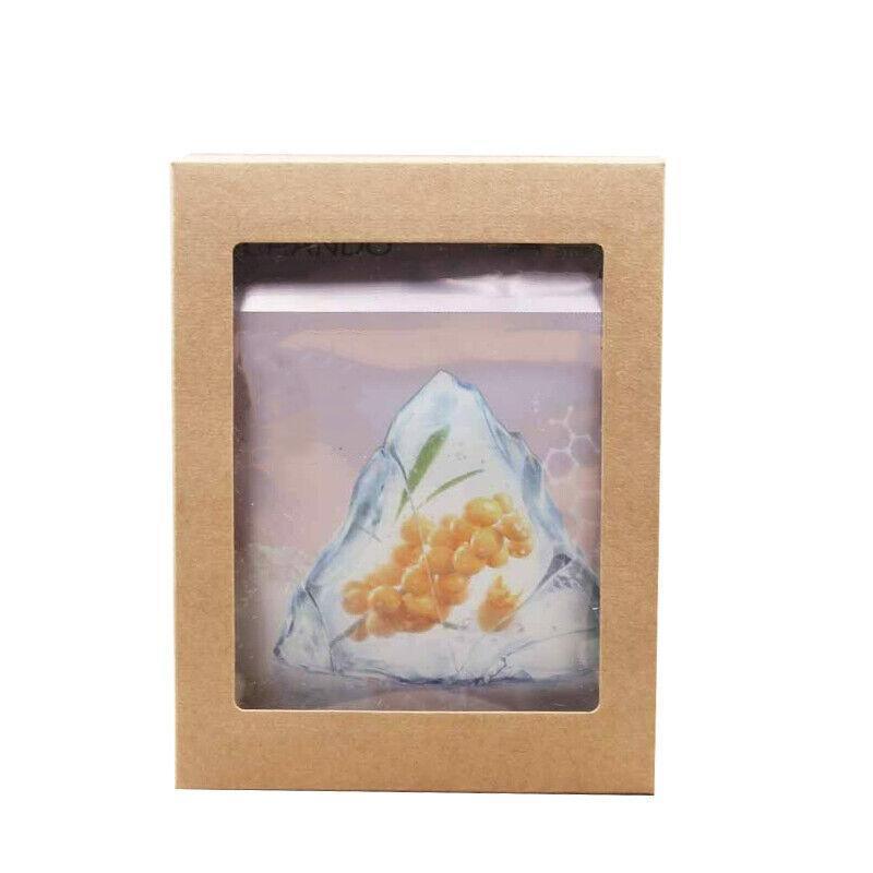 10 Pack Kraft Paper Boxes with Window Disposable Cardboard Gift Catering Trays - 20X15X5CM 4