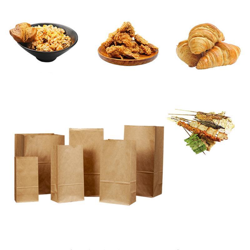 Brown Kraft Paper Bags Take Away Food Lolly Grocery Buffet Craft Gift Market Bag - 12X 7 X 21.5CM 4